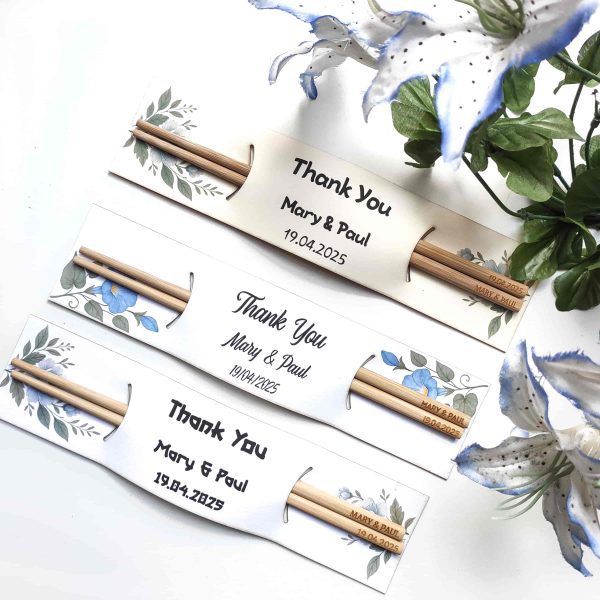 Palillos Personalizados para Bodas - Regalo Invitados - Grabados con Nombres o Fecha - Detalle Original Evento - Imagen 5
