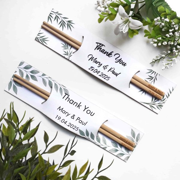 Palillos Personalizados para Bodas - Regalo Invitados - Grabados con Nombres o Fecha - Detalle Original Evento - Imagen 7